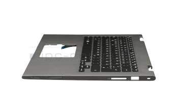 46M.0CFCS.0012 original Dell keyboard incl. topcase DE (german) black/silver with backlight