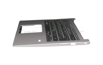 46M0E7CSC07393 original Acer keyboard incl. topcase DE (german) black/silver with backlight