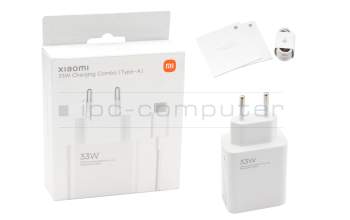 470400000P1D original Xiaomi USB-C AC-adapter 33.0 Watt EU wallplug white (Charging Combo Type-A)