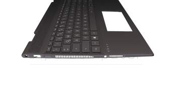 4900GB07.0S0G original HP keyboard incl. topcase DE (german) grey/anthracite with backlight