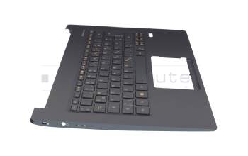 5AD1586600 original Acer keyboard incl. topcase DE (german) anthracite/anthracite with backlight