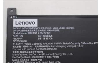 Lenovo 5B11B36308 BATTERY CP/B? L20C3PG0 11.52V47Wh3cell