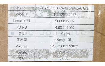 Lenovo 5CB0P95189 LCD Cover 3N 81A6 Grey