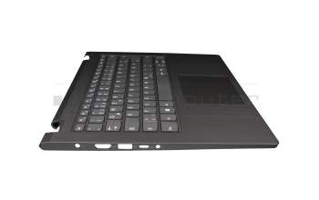 5CB0R08887 original Lenovo keyboard incl. topcase DE (german) grey/grey