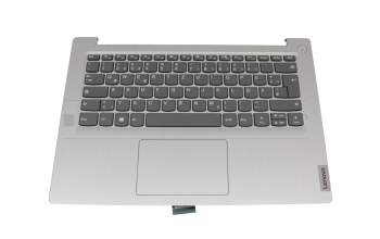 5CB0X56597 original Lenovo keyboard incl. topcase DE (german) grey/silver