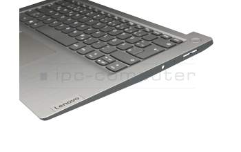 5CB0X56597 original Lenovo keyboard incl. topcase DE (german) grey/silver