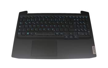 5CB0Z33221 original Lenovo keyboard incl. topcase DE (german) black/black with backlight