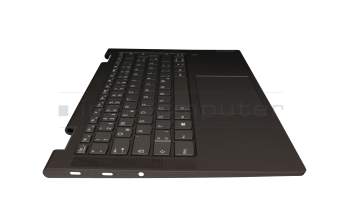 5CB1A08859 original Lenovo keyboard incl. topcase DE (german) grey/dark green with backlight