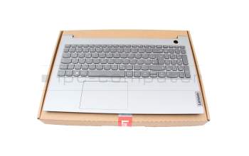 5CB1B34810 original Lenovo keyboard incl. topcase DE (german) grey/grey with backlight