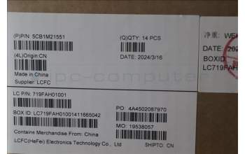 Lenovo 5CB1M21551 COVER LX3E1_A_COVER_MG_ASSY_LP_BK