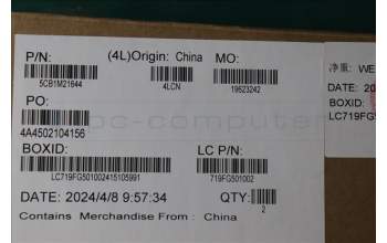 Lenovo 5CB1M21644 COVER FRU COVER LT6E0_B_SHEET_5M_IR_ASSY