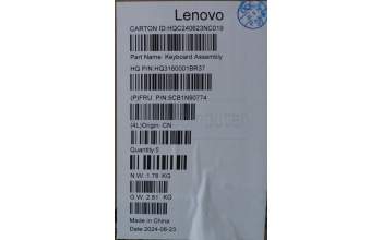 Lenovo 5CB1N90774 COVER Upper Case ASM FRA/ENG H 83E3 LG