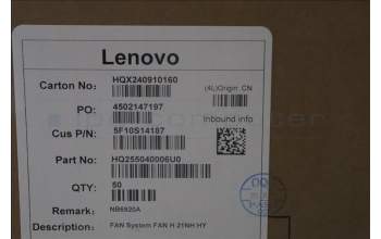 Lenovo 5F10S14187 FAN System FAN H 21NH HY