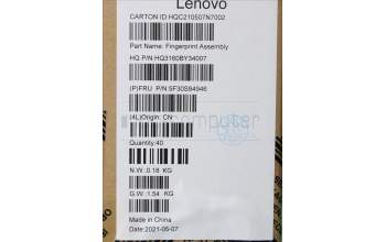 Lenovo 5F30S94946 FINGER_PRT FP BD H 20WH W/HOLDER