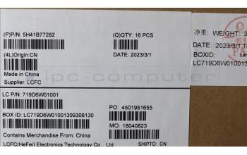 Lenovo 5H41B77282 HEATSINK ROC JP6C0_UMA_THM_ASSY_DELTA