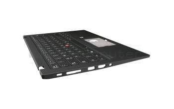 5M10Z27531 original Lenovo keyboard incl. topcase DE (german) black/black with backlight and mouse-stick WWAN