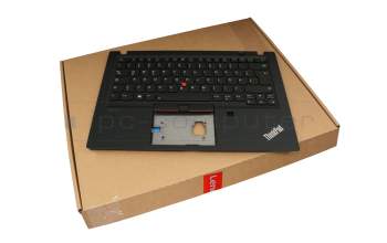 5M10Z54257 original Lenovo keyboard incl. topcase DE (german) black/black with backlight and mouse-stick