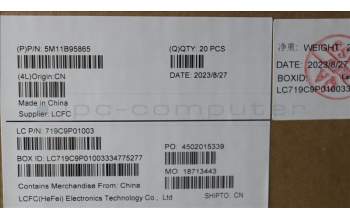 Lenovo 5M11B95865 MECH_ASM CS20 2bcp,Mylar,GS1,SUN