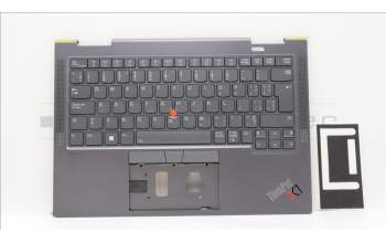 Lenovo 5M11H45831 MECH_ASM KBD BZL,WL,GY,SRX,FRA/ENG