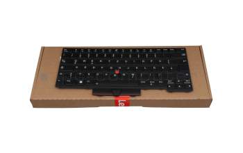 5N20W67771 original Lenovo keyboard DE (german) black/black with backlight and mouse-stick