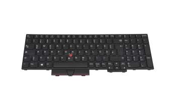 5N20W68192 original Lenovo keyboard DE (german) black/black with mouse-stick