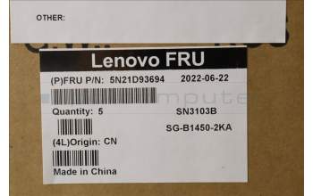 Lenovo 5N21D93694 NB_KYB CS22 NM TOP,BK-BL,LTN,DEN