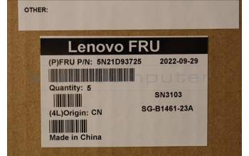 Lenovo 5N21D93725 NB_KYB CS22 NM TOP,BK-NBL,LTN,058 FRA