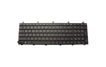 6-79-P150EM0K original Clevo keyboard DE (german) black with backlight