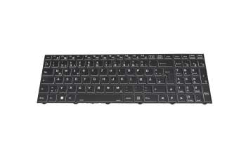 6-80-NJ500-07A-K original Clevo keyboard DE (german) black/white/black white