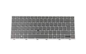 6037B0137904 original HP keyboard DE (german) grey/silver with mouse-stick