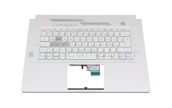 6037B0211313 original Asus keyboard incl. topcase DE (german) white/white with backlight