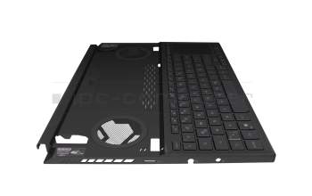 6037B0217113 original IEC keyboard incl. topcase DE (german) black/black with backlight