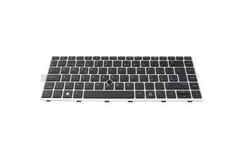 603B70138516 original IEC keyboard SF (swiss-french) black/silver with backlight and mouse-stick