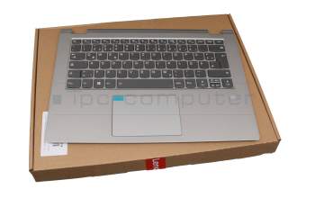 6620329179 original Lenovo keyboard incl. topcase DE (german) grey/silver with backlight