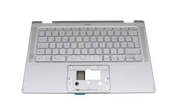 6B.AHBN7.011 original Acer keyboard DE (german) silver with backlight