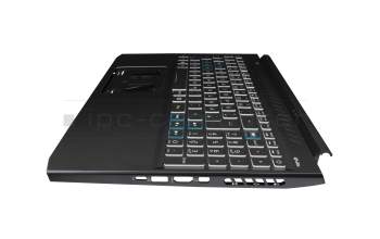 6B.QAUN2.014 original Acer keyboard incl. topcase DE (german) black/black with backlight (Connection cable 16mm)