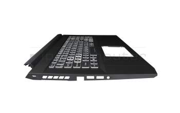 6B.QCUN2.009 original Acer keyboard incl. topcase UA (ukrainian) black/white/black with backlight