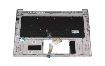 6BA0MN2014 original Acer keyboard incl. topcase DE (german) silver/silver with backlight