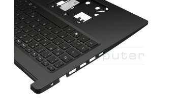 6BH9KN70110 original Acer keyboard incl. topcase DE (german) black/grey with backlight