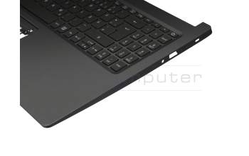 6BH9KN70110 original Acer keyboard incl. topcase DE (german) black/grey with backlight