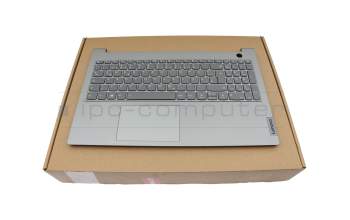 7010564200019 original Lenovo keyboard incl. topcase DE (german) grey/grey with backlight