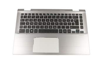 70N10D1T1020P original Medion keyboard incl. topcase DE (german) black/silver with backlight