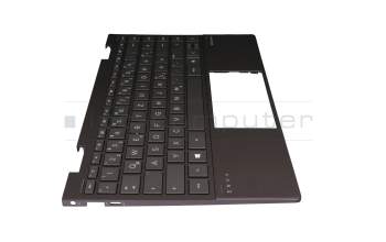 71NII23117 original HP keyboard incl. topcase DE (german) black/black with backlight