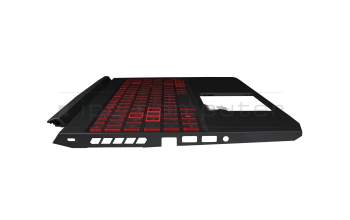 71NIX6BO046 original Compal keyboard incl. topcase DE (german) black/red/black with backlight