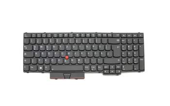 79N0019 original Lenovo keyboard DE (german) black/black matte with backlight and mouse-stick