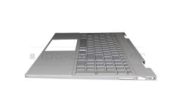 7H2260 original HLDS keyboard incl. topcase DE (german) silver/silver with backlight (UMA)