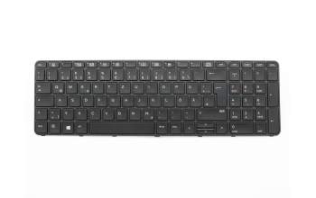 837551-041 original HP keyboard DE (german) black/black matte with backlight