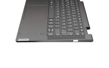 8SSN20Q40661 original Lenovo keyboard incl. topcase DE (german) grey/grey with backlight