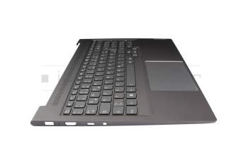 8SST61F50118 original Lenovo keyboard incl. topcase DE (german) grey/grey with backlight