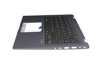 90NB0J71-R31GE1 original Asus keyboard incl. topcase DE (german) black/blue with backlight